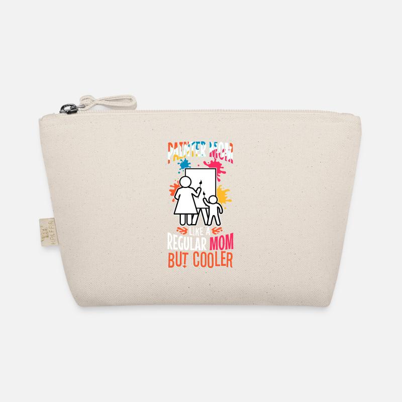 Painter Mom like a regular dad but cooler Organic Pouch