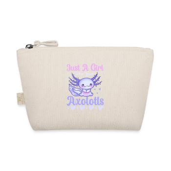 Just A Girl Who Loves Axolotls - Bio-Täschchen - Natur - Vorne