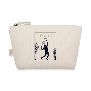 Tennis Chinese Hanzi Tennisschläger Tennistrainer - Bio-Täschchen - Natur - Vorne