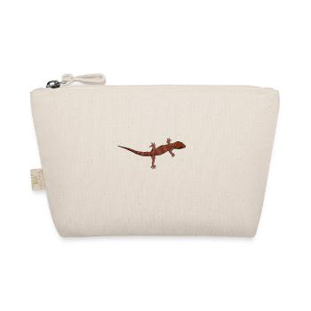 Drawing - Bow-fingered gecko - Organic Pouch - nature - Front