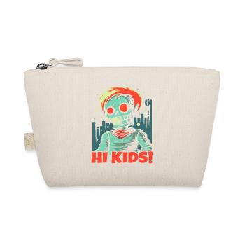 Casual zombie skeleton greets the kids - Organic Pouch - nature - Front