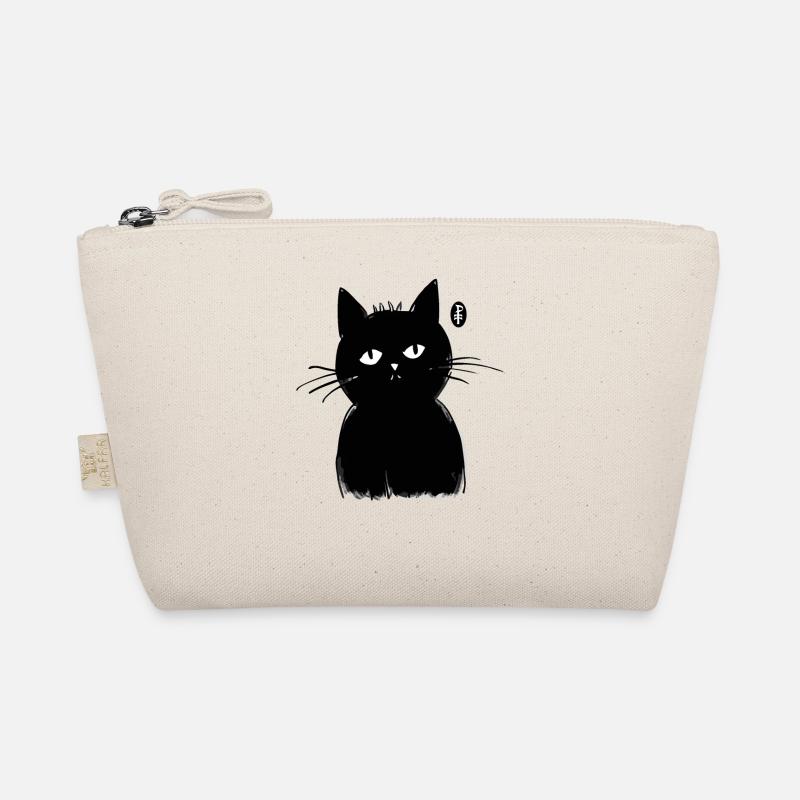 Bored Black Cat Organic Pouch