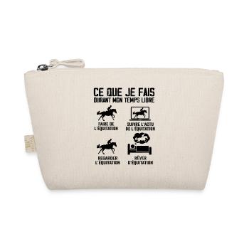 équitation - Cheval Femme - Cadeau équitation - Trousse biologique - nature - Devant