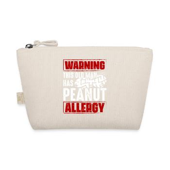 Warning This Old Man Has Peanut Allergy - Organic Pouch - nature - Front