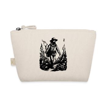 The Lightbringer Wanderer carries the torch - Organic Pouch - nature - Front