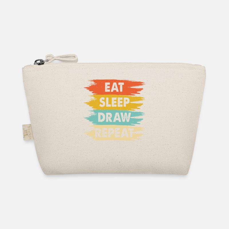 Eat - Sleep - Draw - Repeat Bio-Täschchen