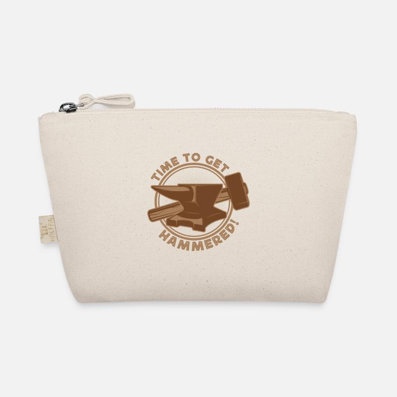 Metalsmith Time To Get Hammered Gift Idea Organic Pouch