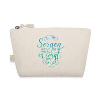 Cast all your sorrows on him - Organic Pouch - nature - Front