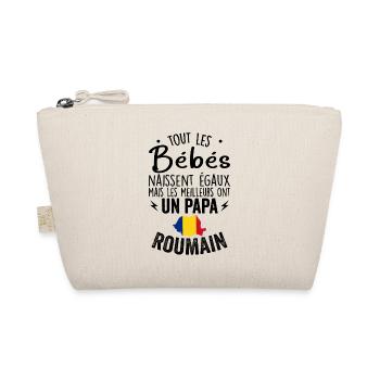 Bébés égaux meilleurs ont un papa Roumain - Trousse biologique - nature - Devant