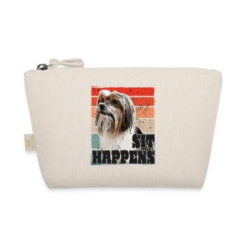 Biewer Terrier Drawing, Funny Saying - Organic Pouch - nature - Front