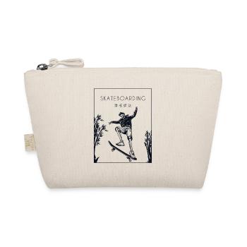 Skateboard Chinois Hanzi Skatepark Skatergirl - Trousse biologique - nature - Devant