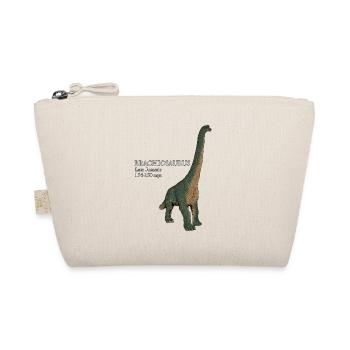 Realistic drawing of the Brachiosaurus - Organic Pouch - nature - Front