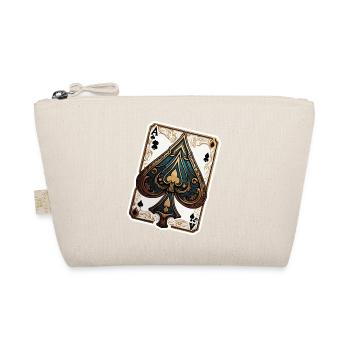 Spades / Playing Card / Poker / Symbol / Black / Skat - Organic Pouch - nature - Front