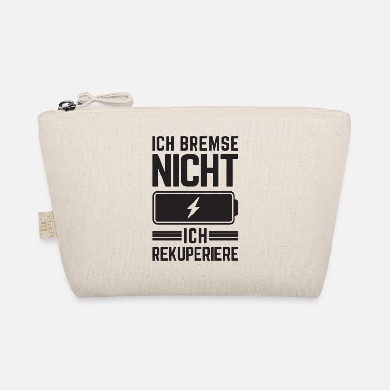 Ich Bremse nicht ich rekuperiere E-Auto Elektro Bio-Täschchen