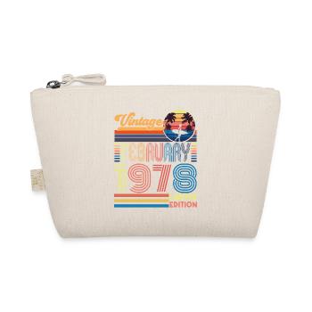 Jahrestag Februar 1978. Geschenk Februar 1978. - Bio-Täschchen - Natur - Vorne