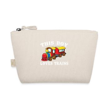 Ce garçon aime les trains - Trousse biologique - nature - Devant