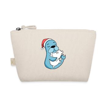 Lion de mer mignon fatigué Noël - Trousse biologique - nature - Devant