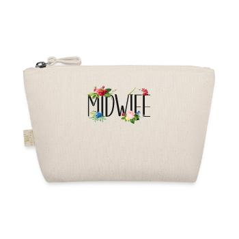 Nurse Midwife Birth Worker Flower - Organic Pouch - nature - Front