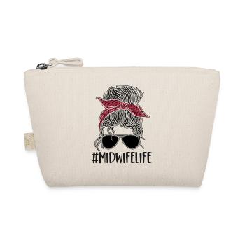 Nurse Midwife Birth Worker - Organic Pouch - nature - Front