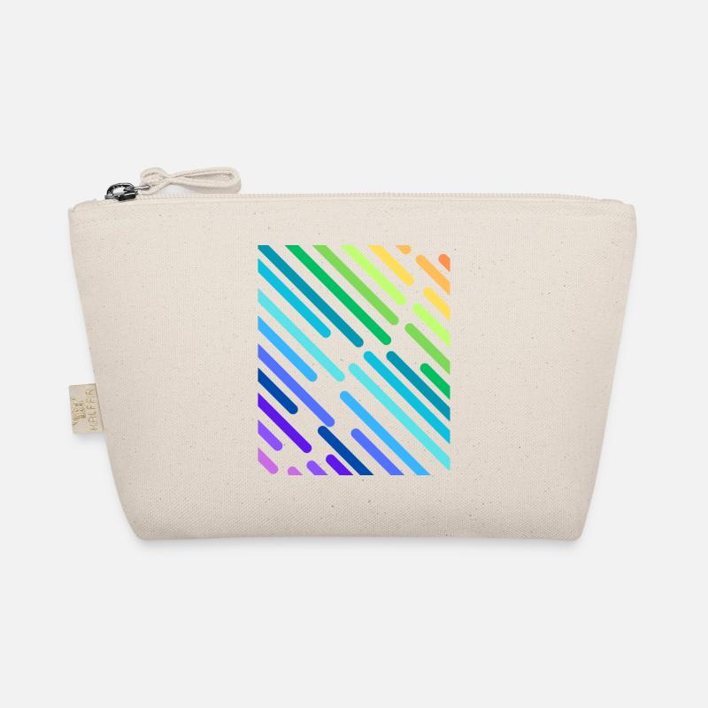 REGENBOGEN-STREIFEN - Bio-Täschchen - Natur