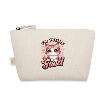 Funny Cat Lady, Cat Mom - Organic Pouch - nature - Front