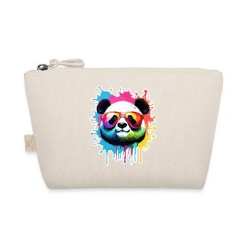 Panda / Animal / Zoo / Bamboo / Wild / Childlike - Organic Pouch - nature - Front