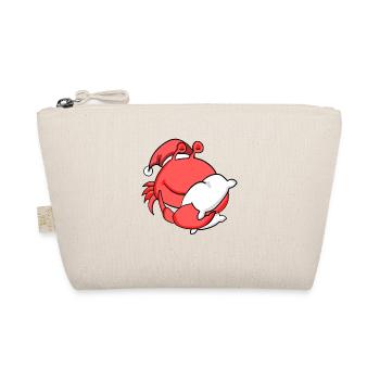 Crabe Mignon Fatigué Noël - Trousse biologique - nature - Devant
