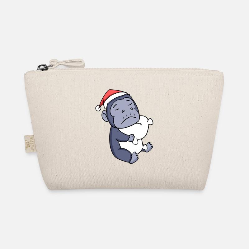 Affe Niedlich Müde Weihnachten Bio-Täschchen