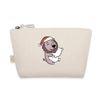 Lion Mignon Fatigué Noël - Trousse biologique - nature - Devant