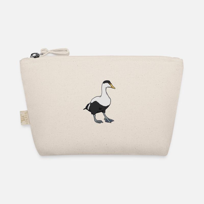 Zeichnung einer Eiderente Bio-Täschchen