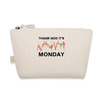 Thank God Its Monday Stock Chart Day Trading Stock Market - Organic Pouch - nature - Front