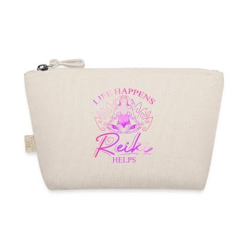 Life Happens Reiki Helps Lotus Reiki - Bio-Täschchen - Natur - Vorne