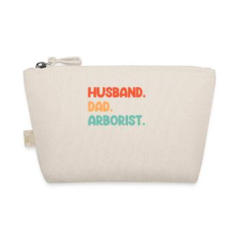 Husband. Dad. Arborist. Papa Lumberjack - Organic Pouch - nature - Front