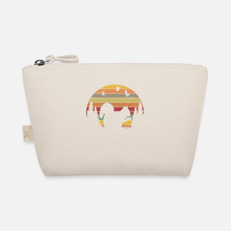 Eichhörnchen Retro Squirrel Bio-Täschchen