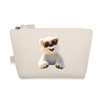 Polar Bear with Sunglasses Bears Love Cute Polar Bears - Organic Pouch - nature - Front