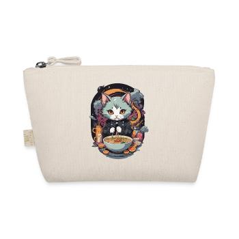 Katze Ramen Liebe Japanisches Nudelsuppen Design - Bio-Täschchen - Natur - Vorne