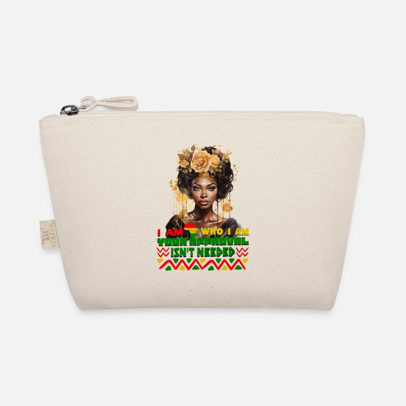 Black Queen Curly Afro - Celebrate Black History Bio-Täschchen