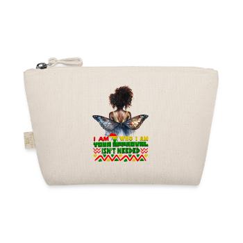 Black Queen Curly Afro - Celebrate Black History - Bio-Täschchen - Natur - Vorne