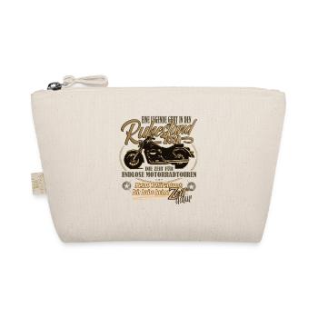 Legende, Rente, Ruhestand, Motorrad, Geschenk - Bio-Täschchen - Natur - Vorne