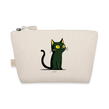 Chat de dessin animé vert - Trousse biologique - nature - Devant