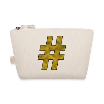 Hashtag Gold - Organic Pouch - nature - Front