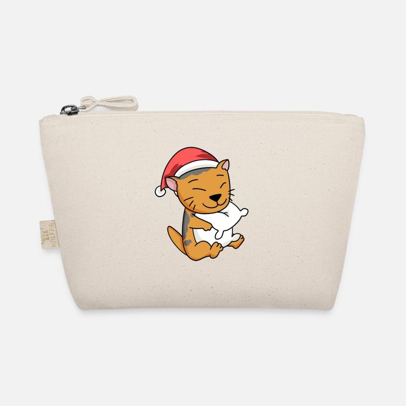 Cat Cute Scottish Fold-Eared Cat Tired Organic Pouch