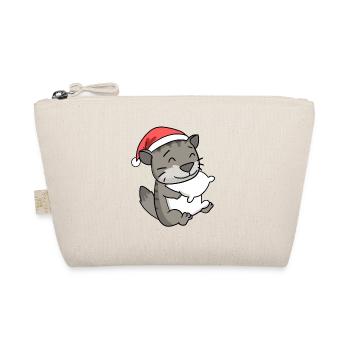 Chat Mignon Chat Sibérien Fatigué Noël - Trousse biologique - nature - Devant