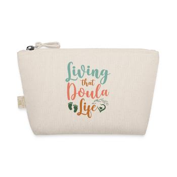 Doula Birth Worker Living That - Bio-Täschchen - Natur - Vorne