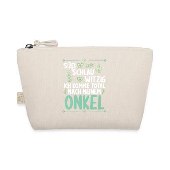Ich komme total nach meinem Onkel Nichte Neffe - Bio-Täschchen - Natur - Vorne