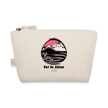 There is a fat cat in Japan - Organic Pouch - nature - Front