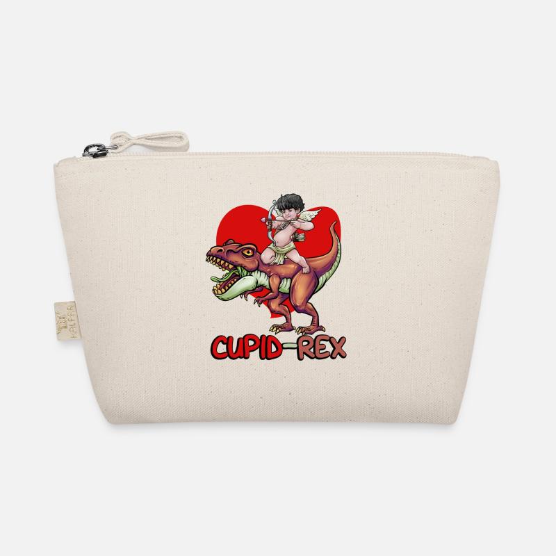 Cupid Armor T Rex Heart Valentine's Day Cupid Rex Organic Pouch