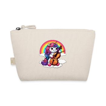 Unicorn Cello Animal Orchestra Cellist - Organic Pouch - nature - Front