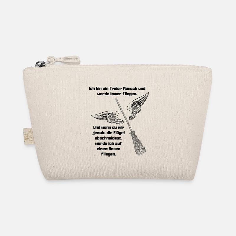 Ich bin ein freier Mensch und werde immer fliegen. Bio-Täschchen