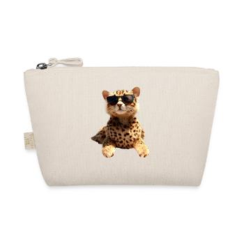 Gepard Sonnenbrille Cheetah Katzen Süße Geparden - Bio-Täschchen - Natur - Vorne